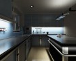 Kuchyň, která je vybavena osvětlení LED.